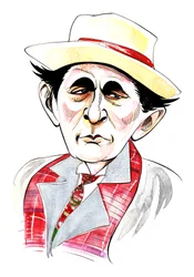 Sylvester McCoy als Doctor Who in der BBC-Fernsehserie Doctor Who